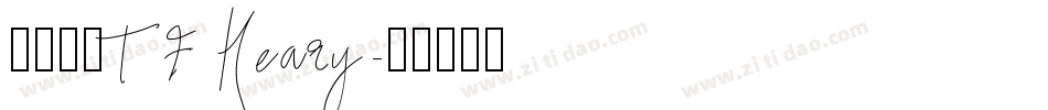 源石黑體TF Heary字体转换